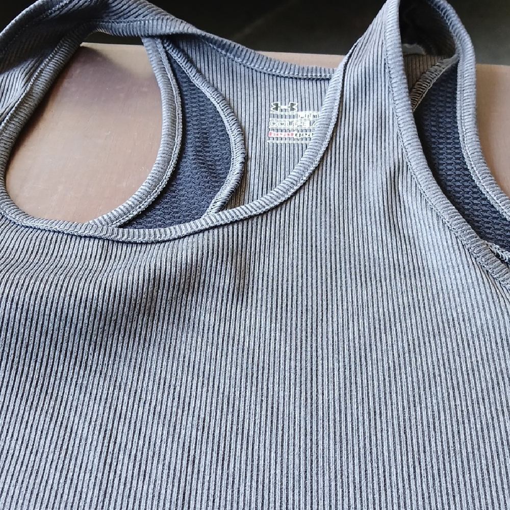 LG Gray Ribbed Sports Bra